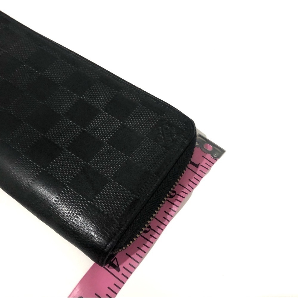 Authentic Louis Vuitton Damier Infini Vertical Leather Zippy Round Long Wallet - Picture 12 of 16